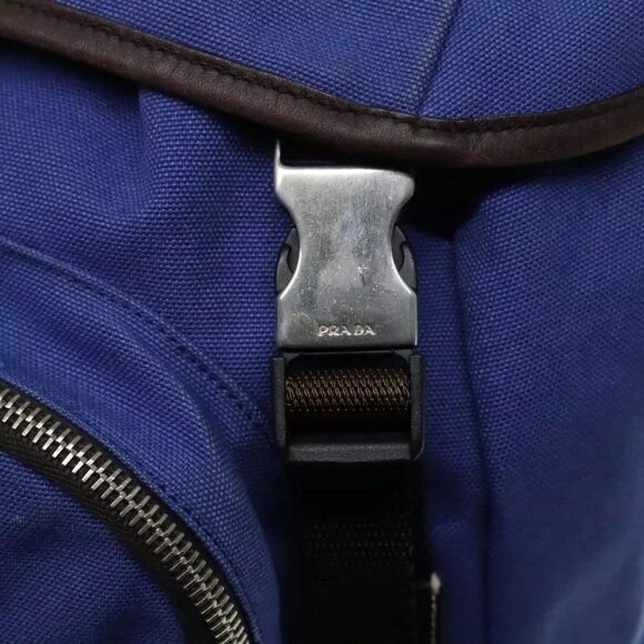 PRADA Backpack Canvas Blue Auth 88293 - Picture 10 of 16